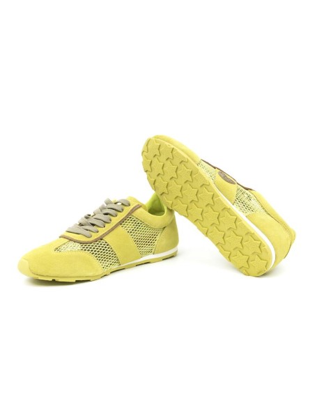 Yellow suede Women's sneakers