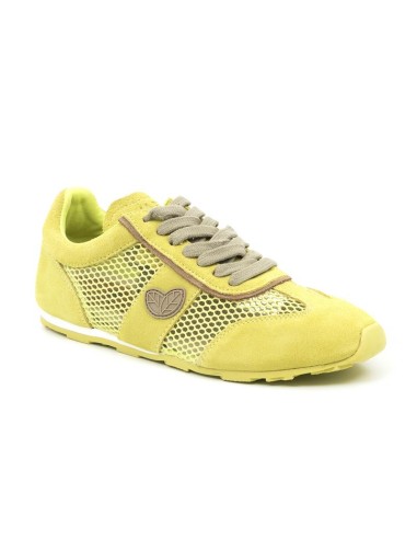 baskets femme suède venu W-MORA-YELLOW