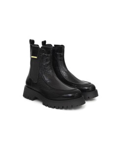bottines femme de peau le noir W-NALAZI-BLACK 2