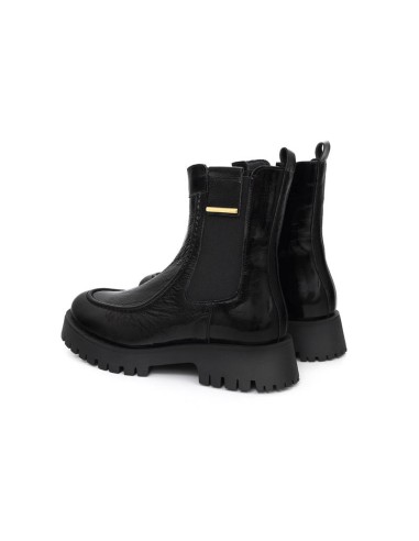 bottines femme de peau le noir W-NALAZI-BLACK