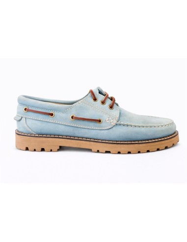 Chaussures bateau femme suède bleu W-NALENA-BLUE
