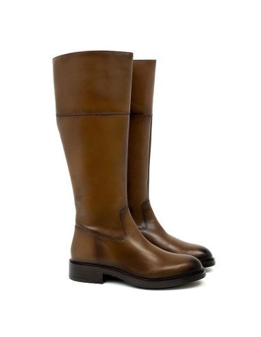 Light Brown leather Women's high boots
