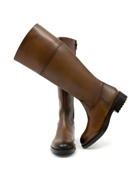 bottes femme de peau cuir W-NALUFMAN-CUERO
