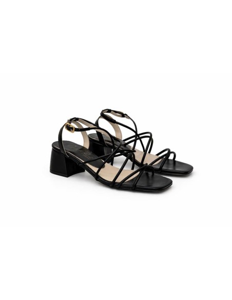 chaussures habillées femme de peau le noir W-NICE-BLACK