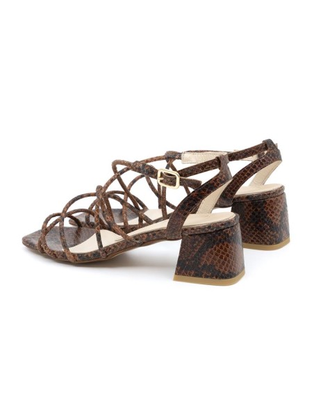 chaussures habillées femme de peau marron W-NICE-BROWN