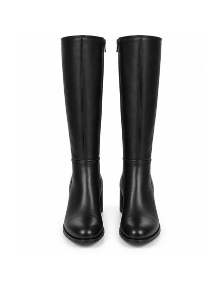 bottes femme de peau le noir W-NISANTE-BLACK