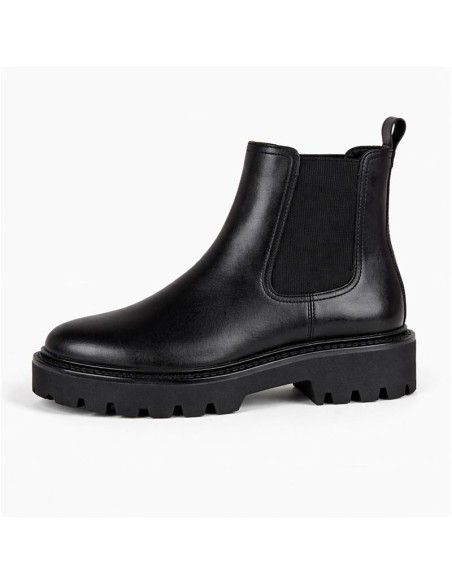 bottines femme de peau le noir W-NOELIA-BLACK