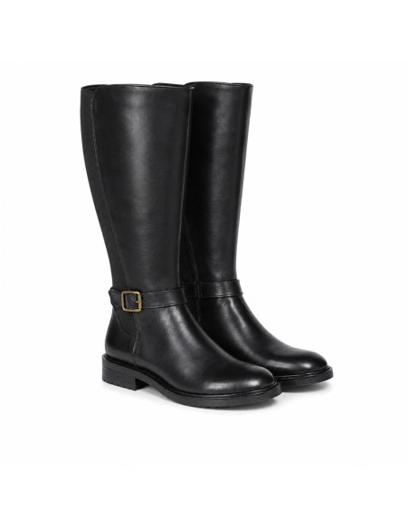 bottes femme de peau le noir W-NOLARIS-BLACK
