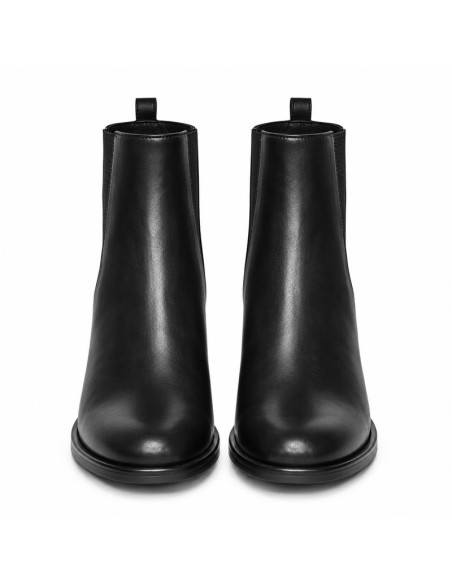 bottines femme de peau le noir W-PELINO-BLACK