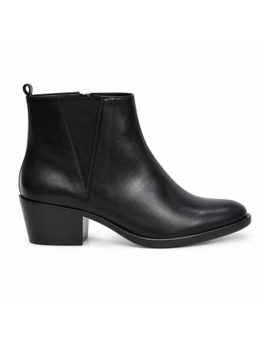 bottines femme de peau le noir W-PELINO-BLACK