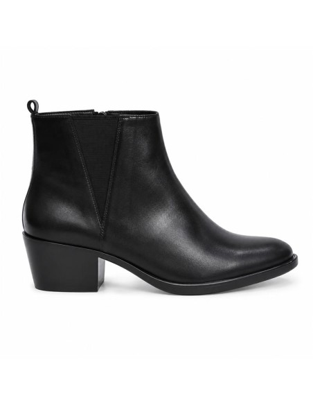 bottines femme de peau le noir W-PELINO-BLACK