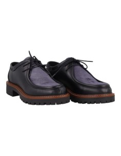 Zapato de Vestir de piel liso color negro