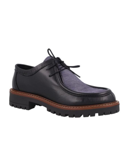 chaussures habillées femme de peau le noir W-PIEMAN-NEGRO
