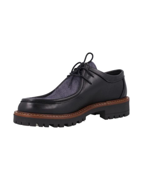 Zapato de Vestir de piel liso color negro