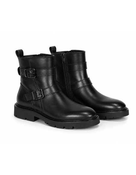 bottines femme de peau le noir W-POLURA-BLACK