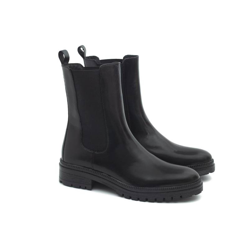 bottines pour femmes en cuir noir W-NOWMAN-NEGRO