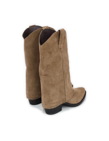 Light Brown suede Women's high boots