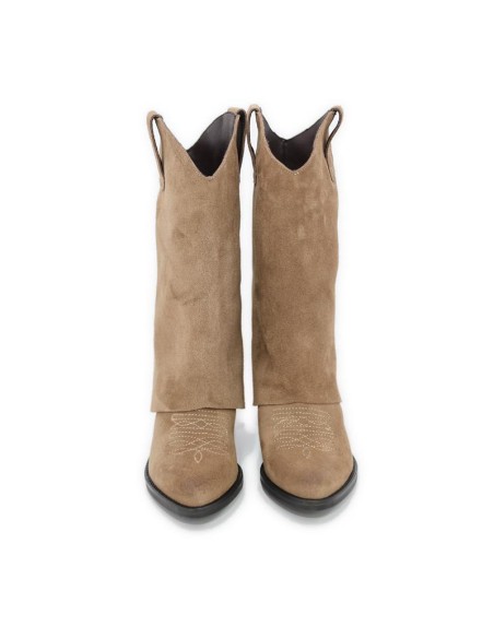 Light Brown suede Women's high boots