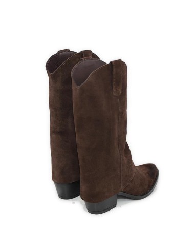 Brown suede Women's high boots