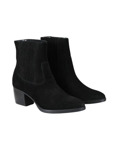 Black suede women's boots