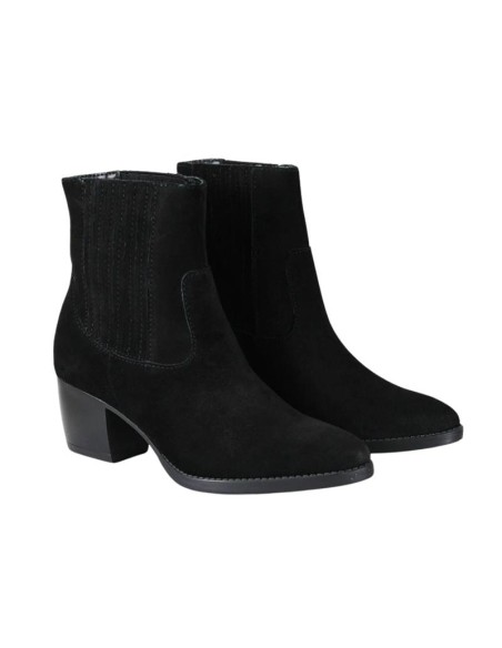 Black suede women's boots