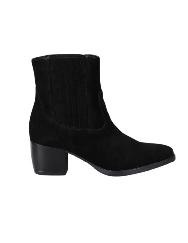 bottines femme suède le noir W-SAMY-BLACK