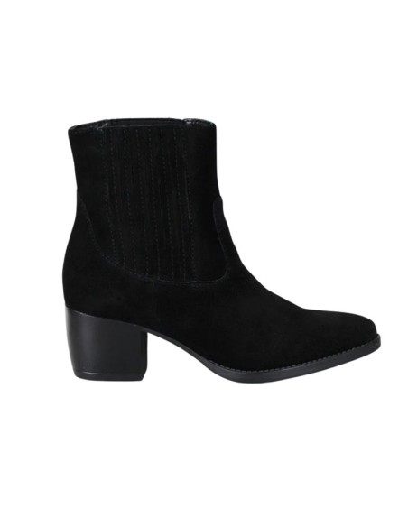 bottines femme suède le noir W-SAMY-BLACK