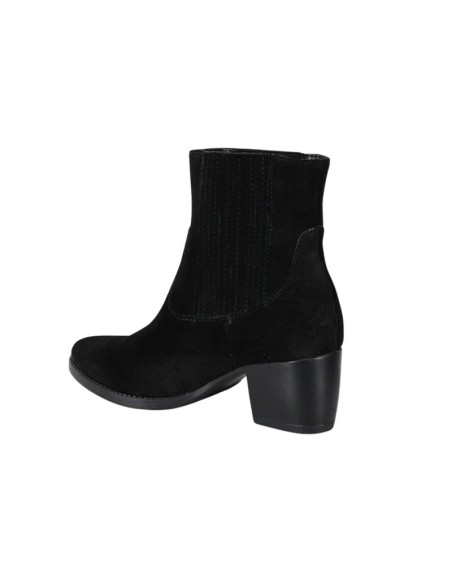 Black suede women's boots