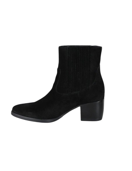 Black suede women's boots