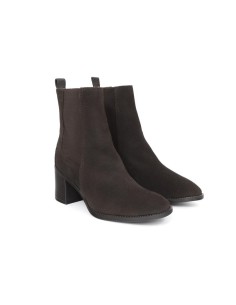 bottines femme de peau marron W-SANDORA-BROWN