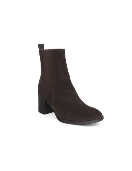 Brown leather women's boots