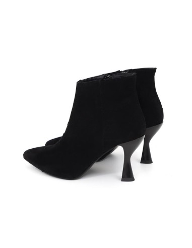 Black suede women's boots