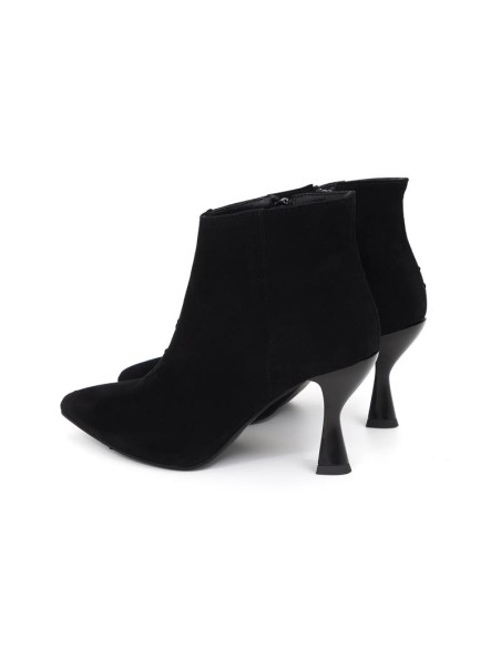 Black suede women's boots