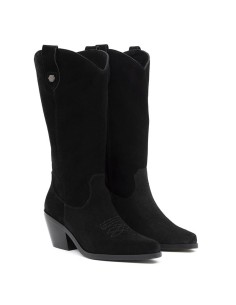 Black suede Women's high boots 2