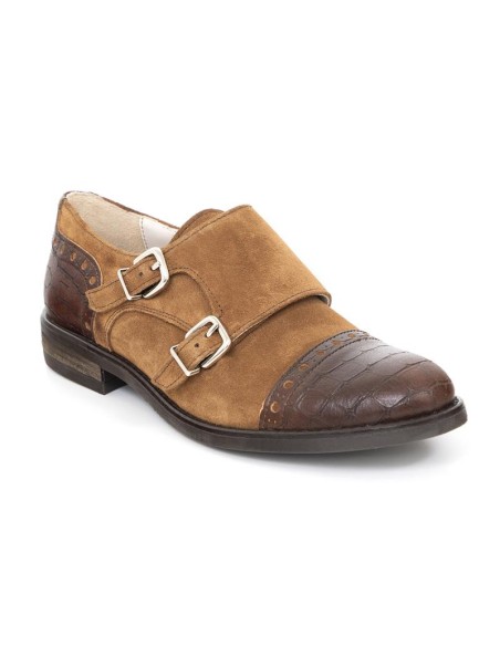 Beige combined with leather Dressing Shoes