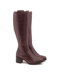 Botas de mujer de ante afelpado color marrón
