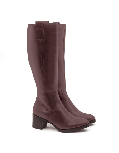 Brown suede Women's high boots