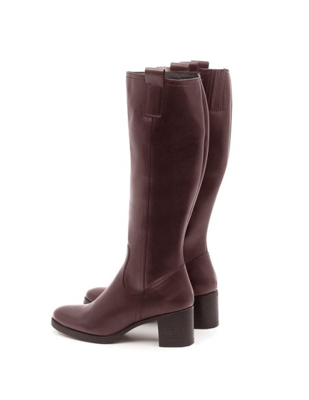 Botas de mujer de ante afelpado color marrón