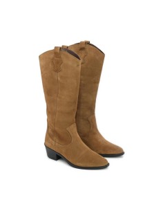 bottes femme suède cuir W-TORELA-CAMEL 2