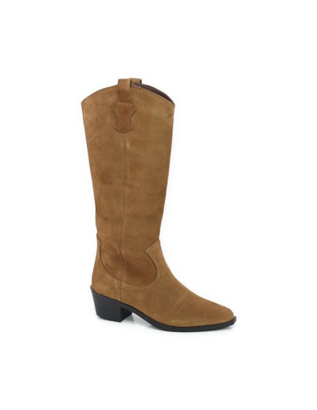 bottes femme suède cuir W-TORELA-CAMEL