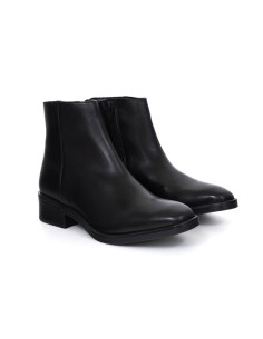 Botines de mujer de piel acabado a mano color negro 2