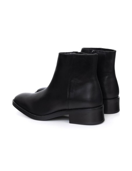 bottines femme de peau le noir W-UNARA-BLACK