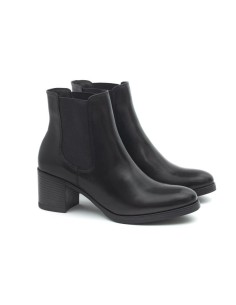 bottines femme de peau le noir W-VENDOR-BLACK 2