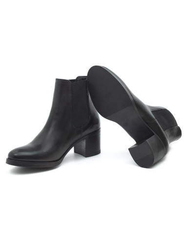 bottines femme de peau le noir W-VENDOR-BLACK