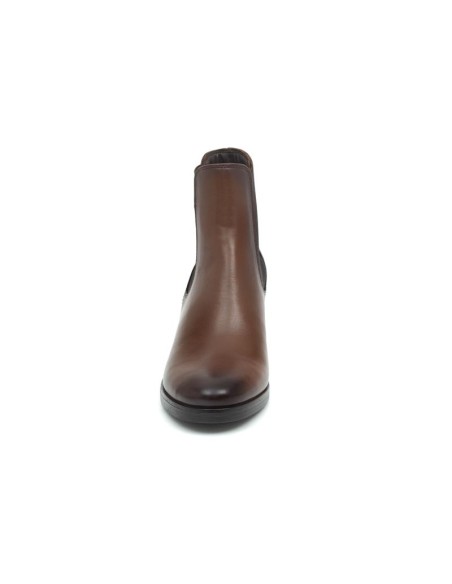 bottines femme de peau marron W-VENDOR-BROWN