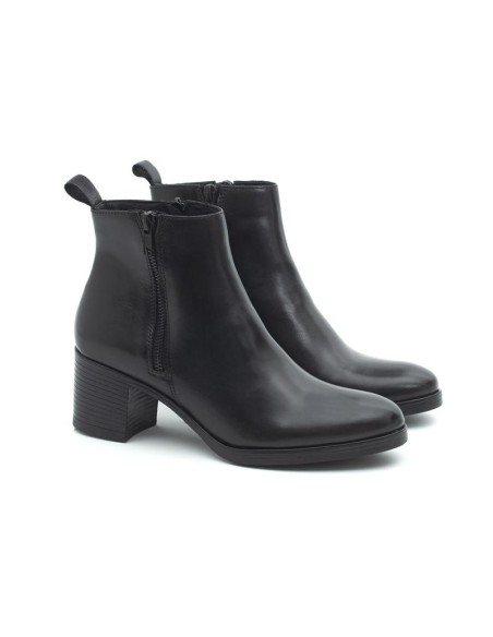 bottines femme de peau le noir W-VERINO-BLACK