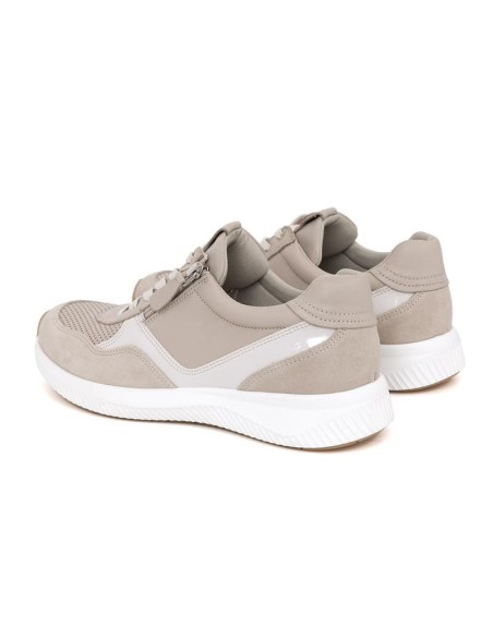 baskets femme suède beige W-ZANDOR-TAUPE