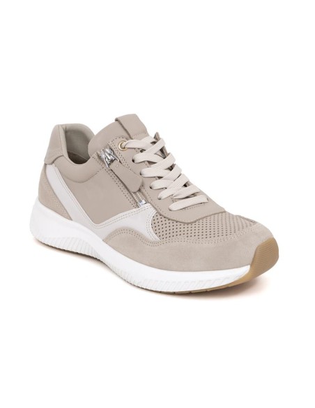 baskets femme suède beige W-ZANDOR-TAUPE