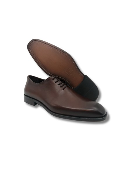 Oxford de piel liso color cuero