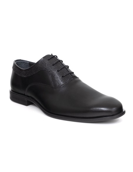 Black leather Oxford